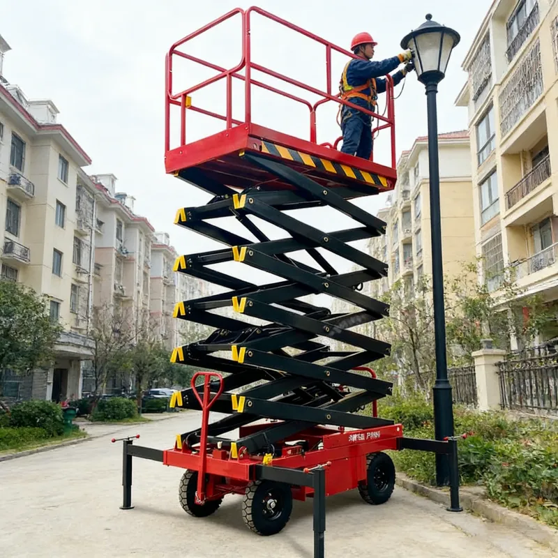 Manually-pulled Scissor Lifts