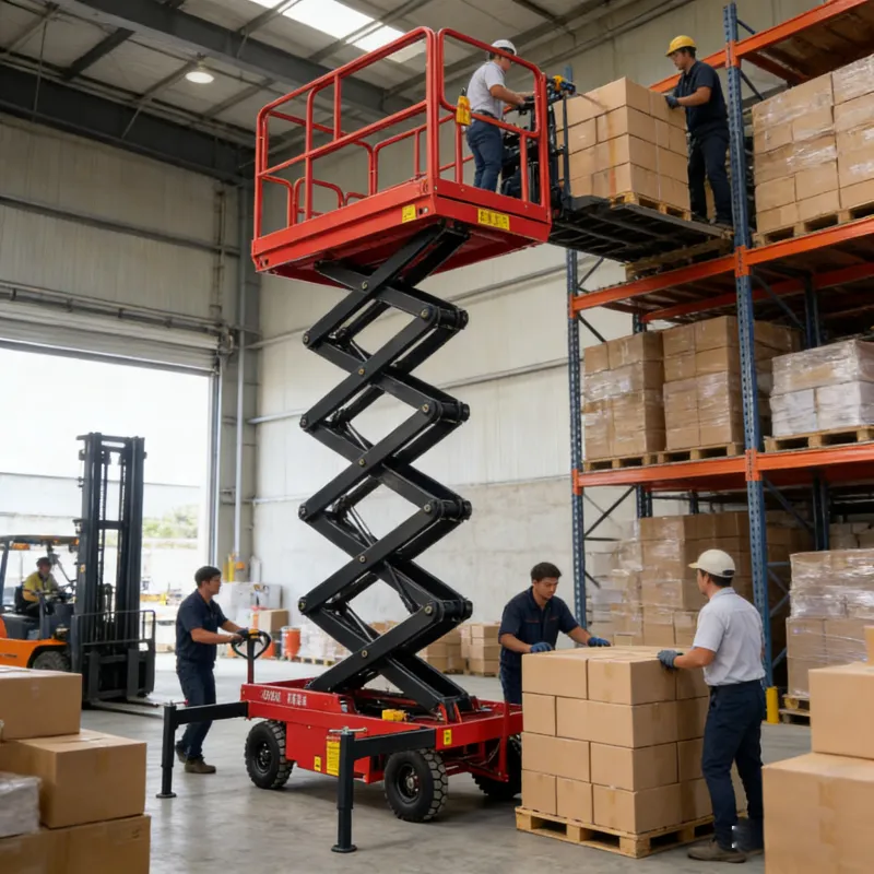 Manually-pulled Scissor Lifts