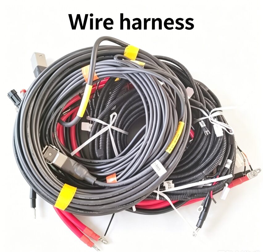 Wire harness specifically for scissor lifts – assembled wiring loom with connectors