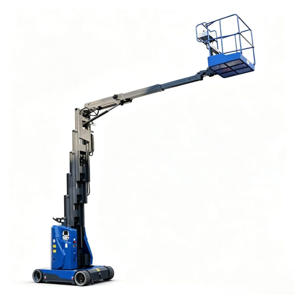 SDEAST  Forklift Style Vertical Mast Lift With Jib