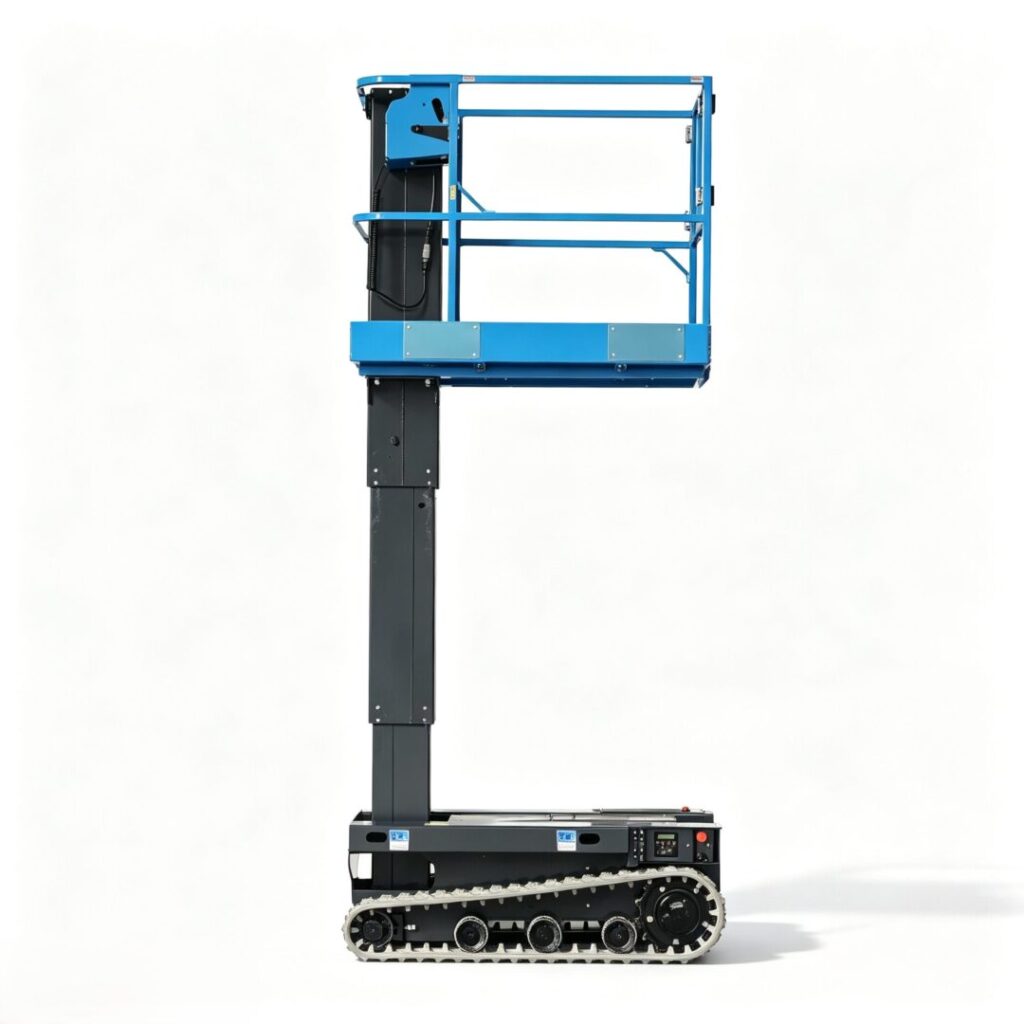 Crawler-Mounted Forklift-Style Mast Lift — SJYL0406